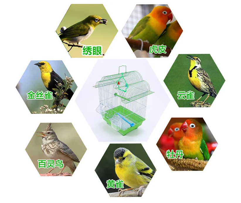 Metal large bird cage external hanging wholesale canary bird cages for sale cages