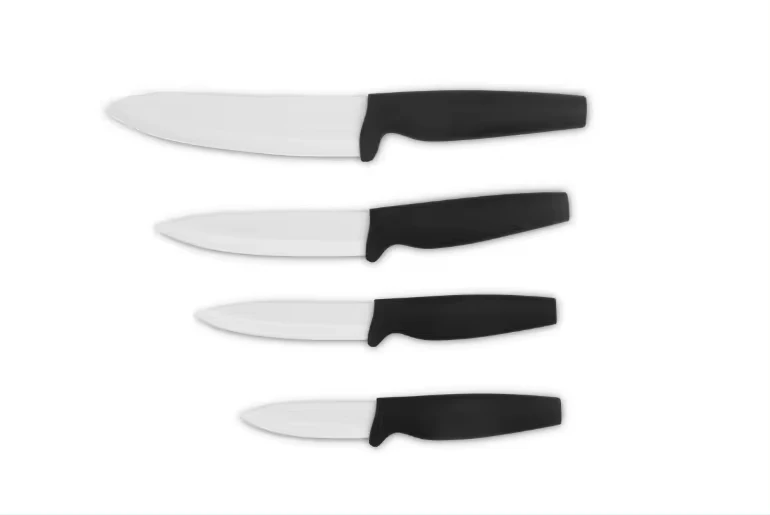 Hot selling ceramic kitchen knife set kitchen ceramic knife set with ABS black handle 2 Piece Family Kitchen Utility Knives Set