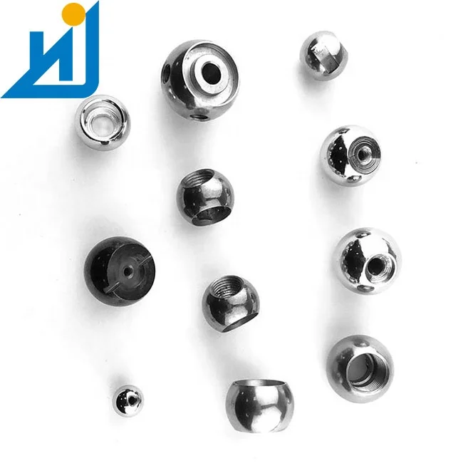 China manufacturer different size drilled Zin Plated steel balls with hole Threaded Steel Balls 20mm M4 M5 M6