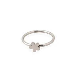 Japanese and Korean version of flower ring female simple small fresh personality design small ring