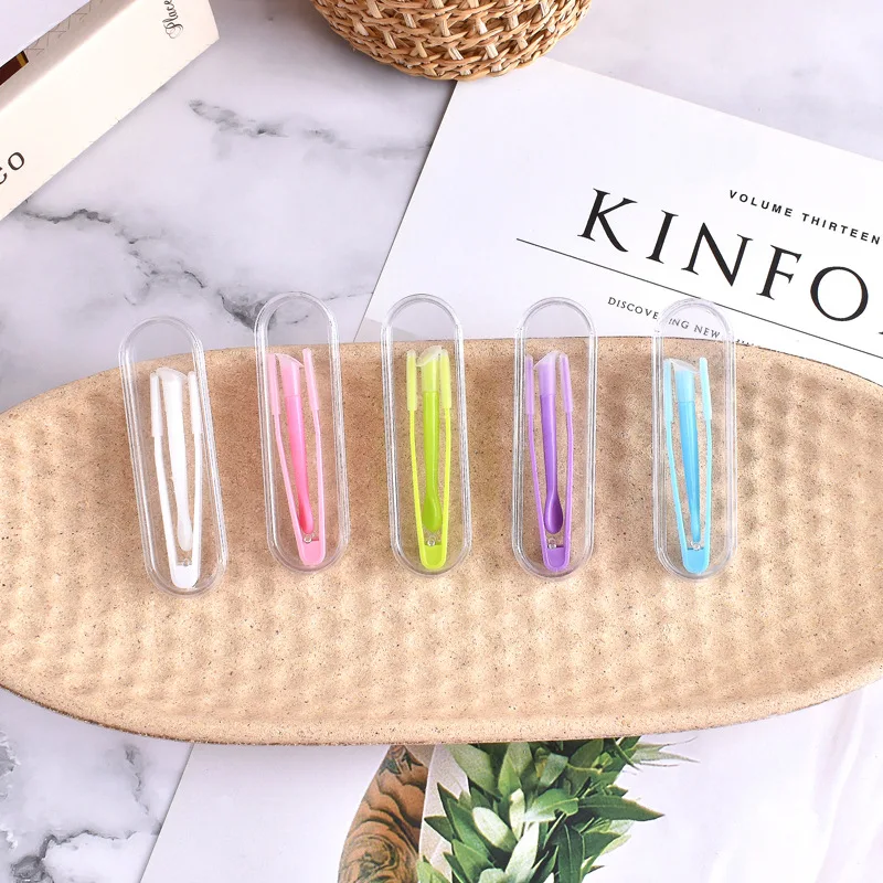 Multicolor Contact Lenses Tweezers With Suction Stick For Contact Lens Inserter Remover Eyewear Accessories