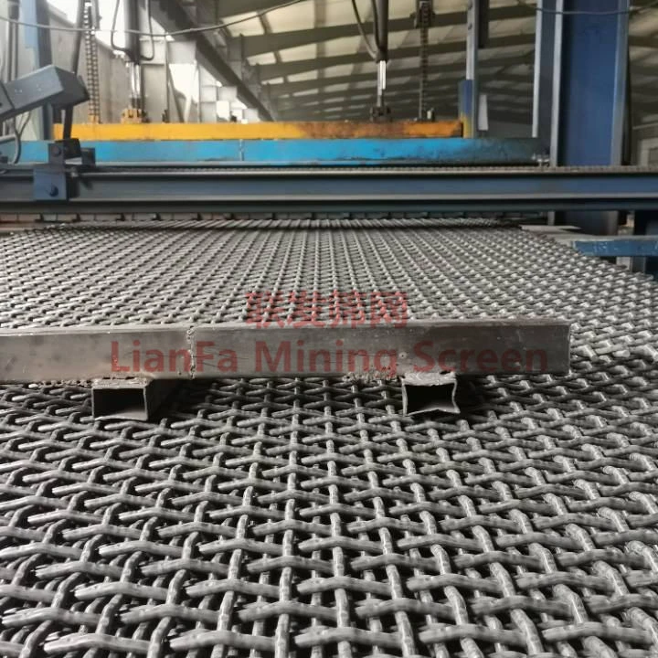 Factory Price High Manganese 65Mn Crimped Vibrating Screen Wire Mesh For Screening Crushed Stone