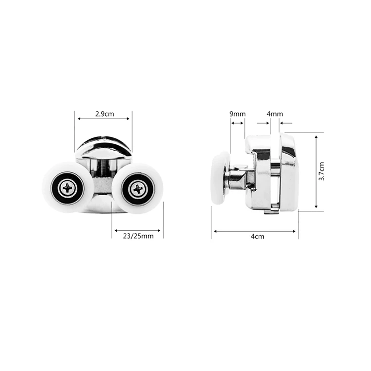 Zinc Alloy shower Roller Pulley wheels Sliding Window And Door Rollers For South America bathroom