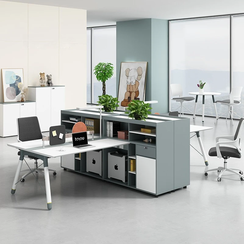 Factory sale modern office furniture desk combination cubicle office partition screen workstation
