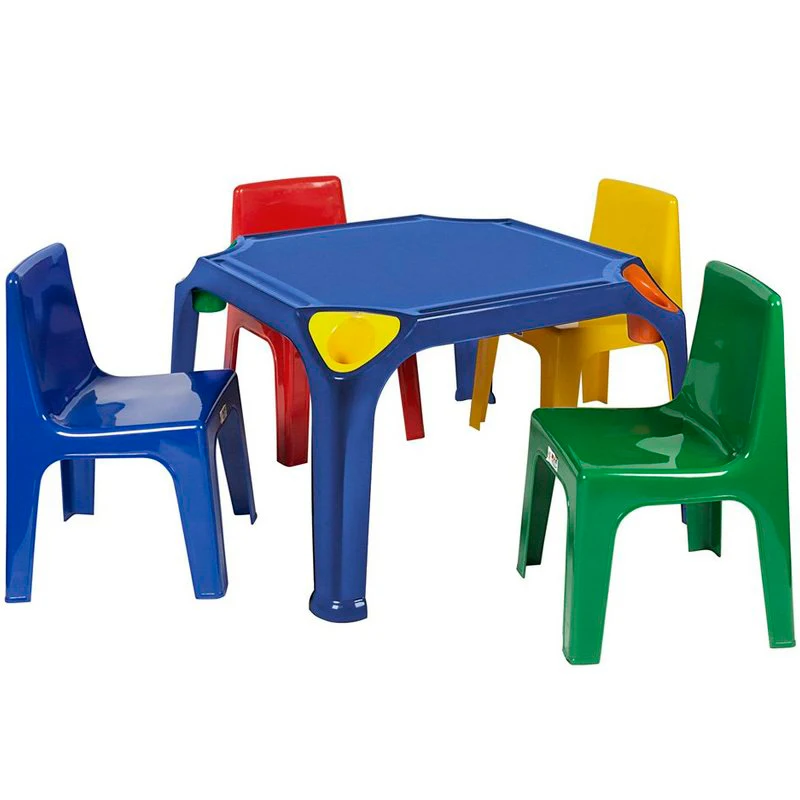Kindergarten Kid Plastic Table Chair Childcare Furniture Kids Desk and Chair for Nursery Student