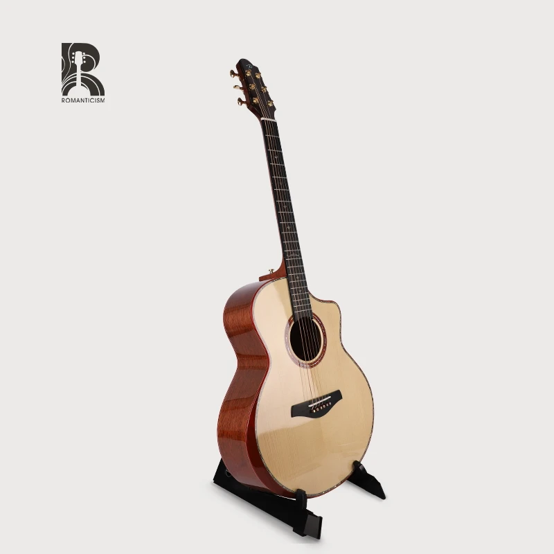 A650-JCB R Wholesale  high class#A Solid Spruce acoustic guitar all solid  Mahogany 41inch cutaway acoustic guitar