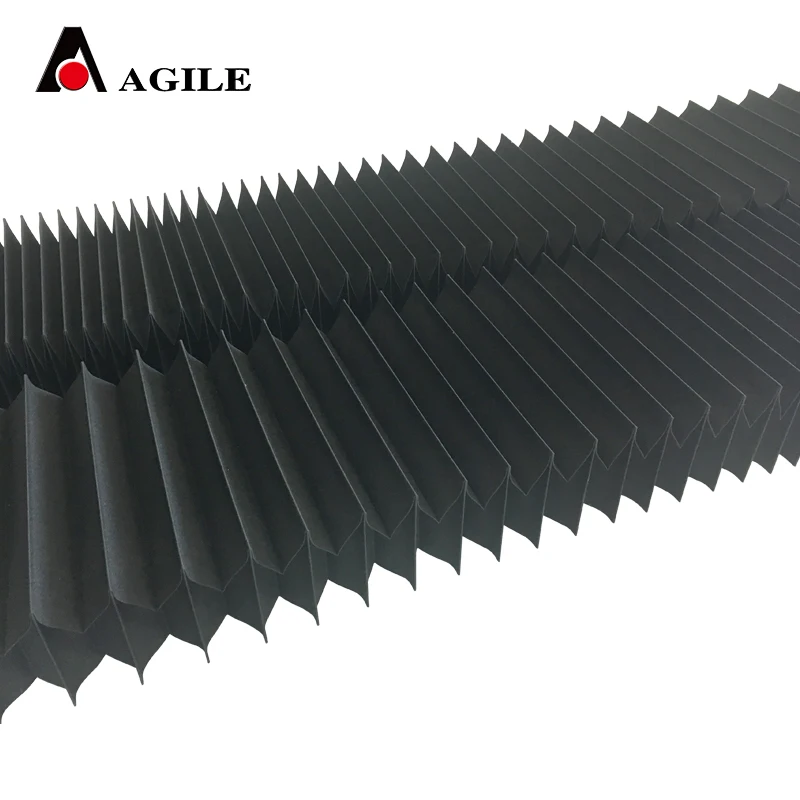 cnc nylon leather horizontal vertical flexible dust bellow cover