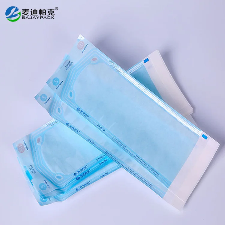 Steam And Ethylene Oxide Gas Sterilization Bag Medical Grade Self-sealing Sterilization Bag