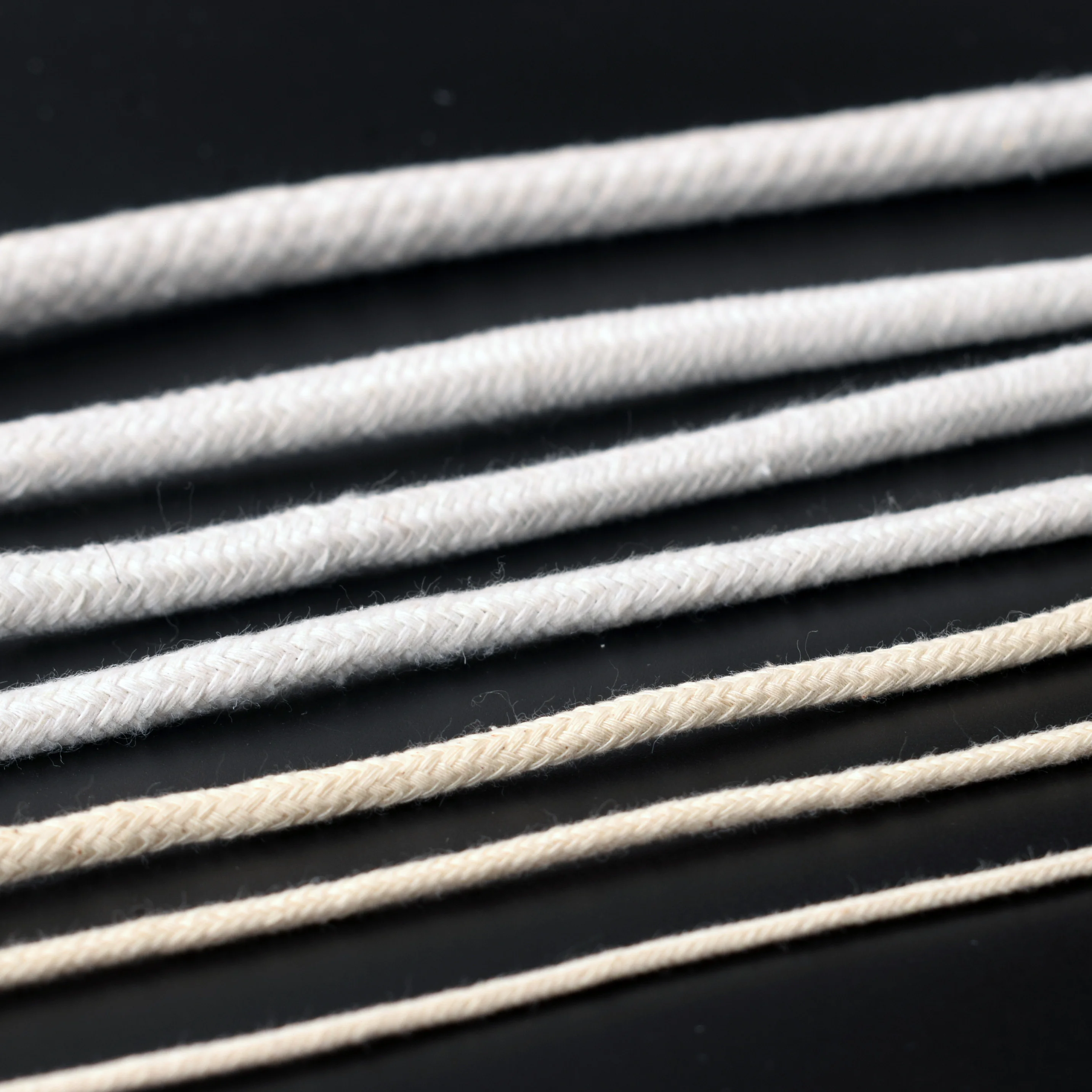 5MM round Woven Cotton Rope Soft and Eco-Friendly for Shoes Garments Bags Home Textiles Comfortable and 100% Cotton