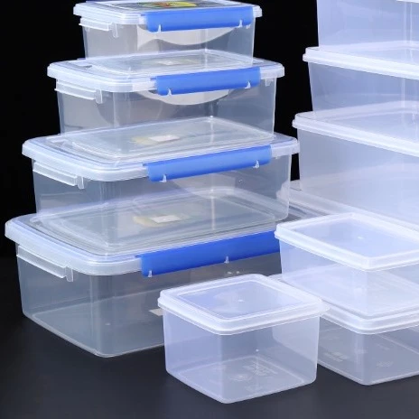 
Fresh-keeping transparent plastic rectangular sealed special food storage box commercial drawer refrigerator crisper tray 