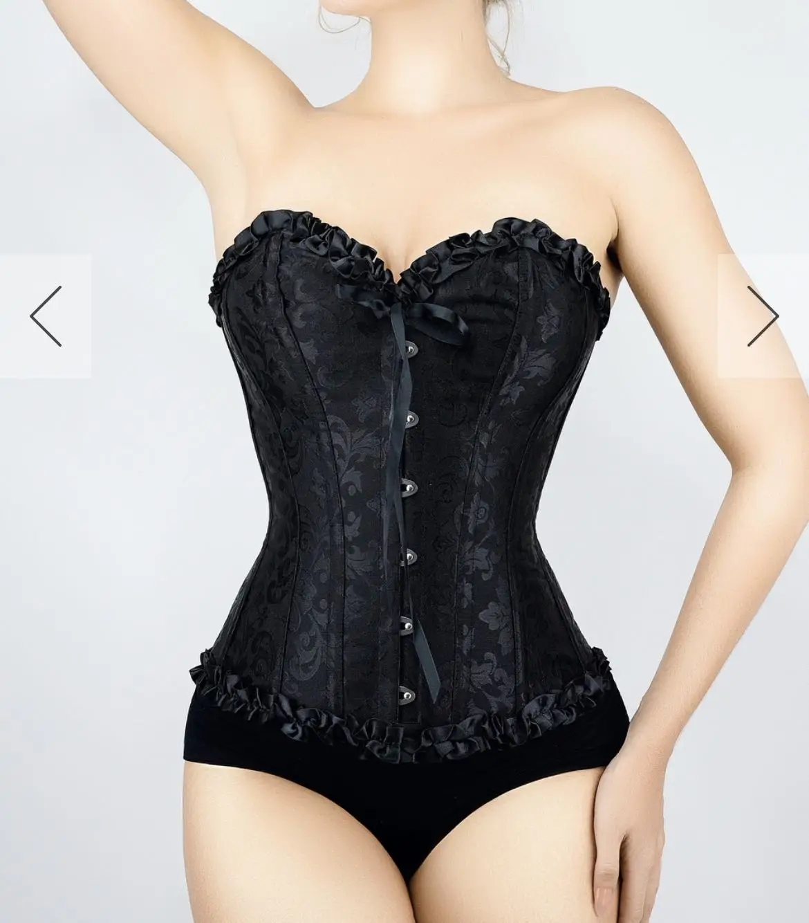 Colorful Women Shapewear Fashionable Wedding Overbust Corselet Top Lace Up Women Bustier Corset
