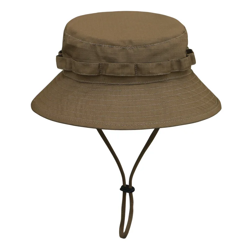 CS-153 Camouflage Summer Fishing Bucket Hats For Outdoor Sports polyester cotton Bonnie hat