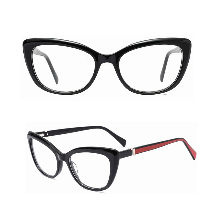 TF6513 Nice Cat Eye shape Glasses Frame Colorless Lens Optical Glasses Beautiful women ladies Frames factory sell