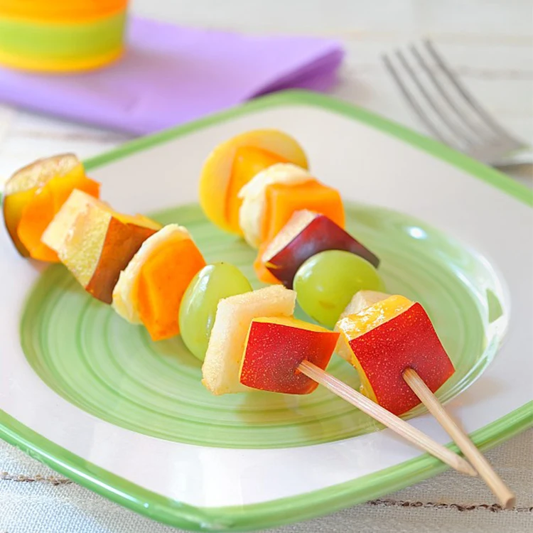 Natural Wholesale Disposable Bulk Food Grade Disposable Kebab Bamboo Sticks Custom BBQ Skeweres