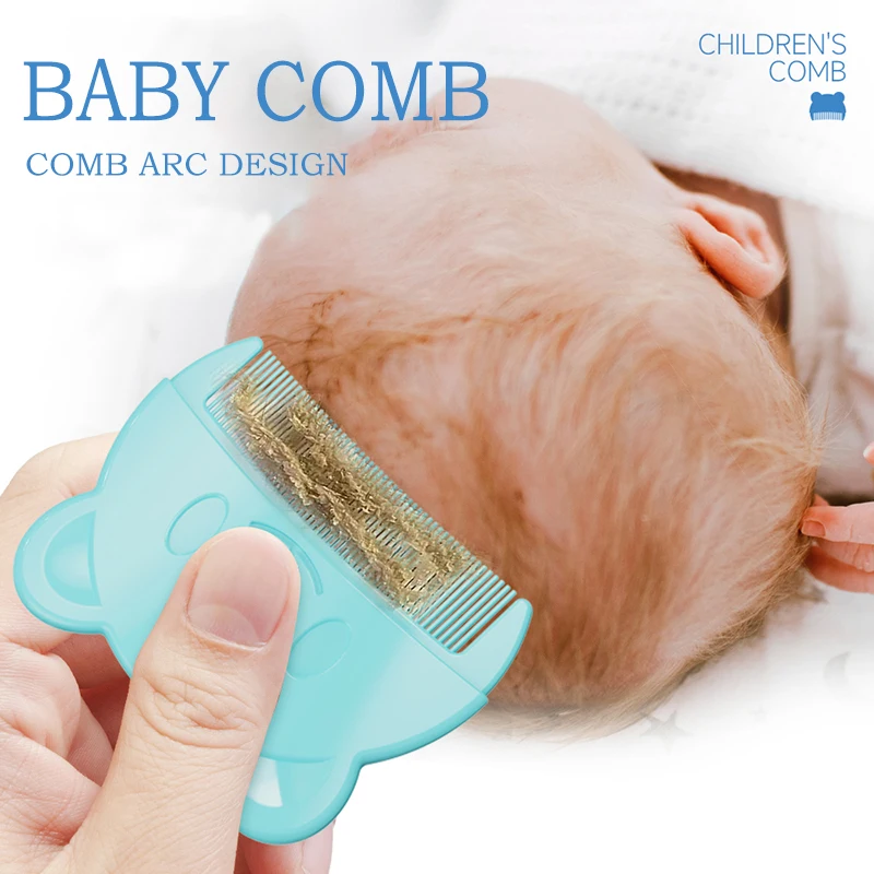 Silicone Waterproof Baby Hair Brush Reusable Baby Comb Set for Cleaning Baby Hair