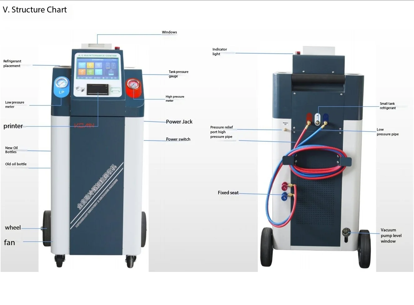 Hot Sale Automobile R134A Refrigerant Charging Machine Gas Filling Machine For Refrigeration Exchange