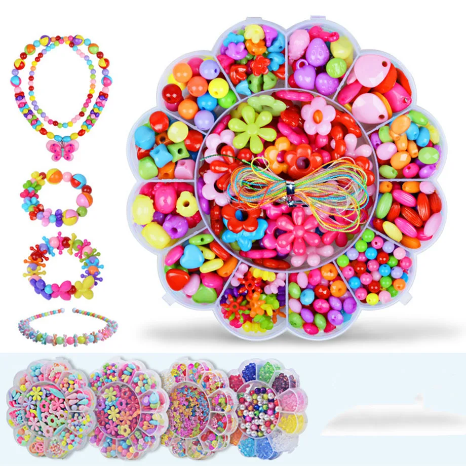 2023 Hot sales colorful Beads  Kit, DIY Beads Set diy kit,DIY Jewelry Making Bracelet Necklace