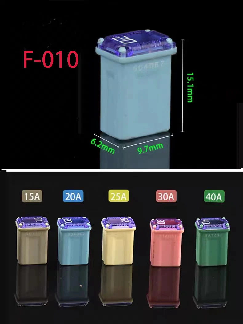 High Quality  20A ~60A Plastic Casing 2 Terminals Female Fuse link for Car Vehicle