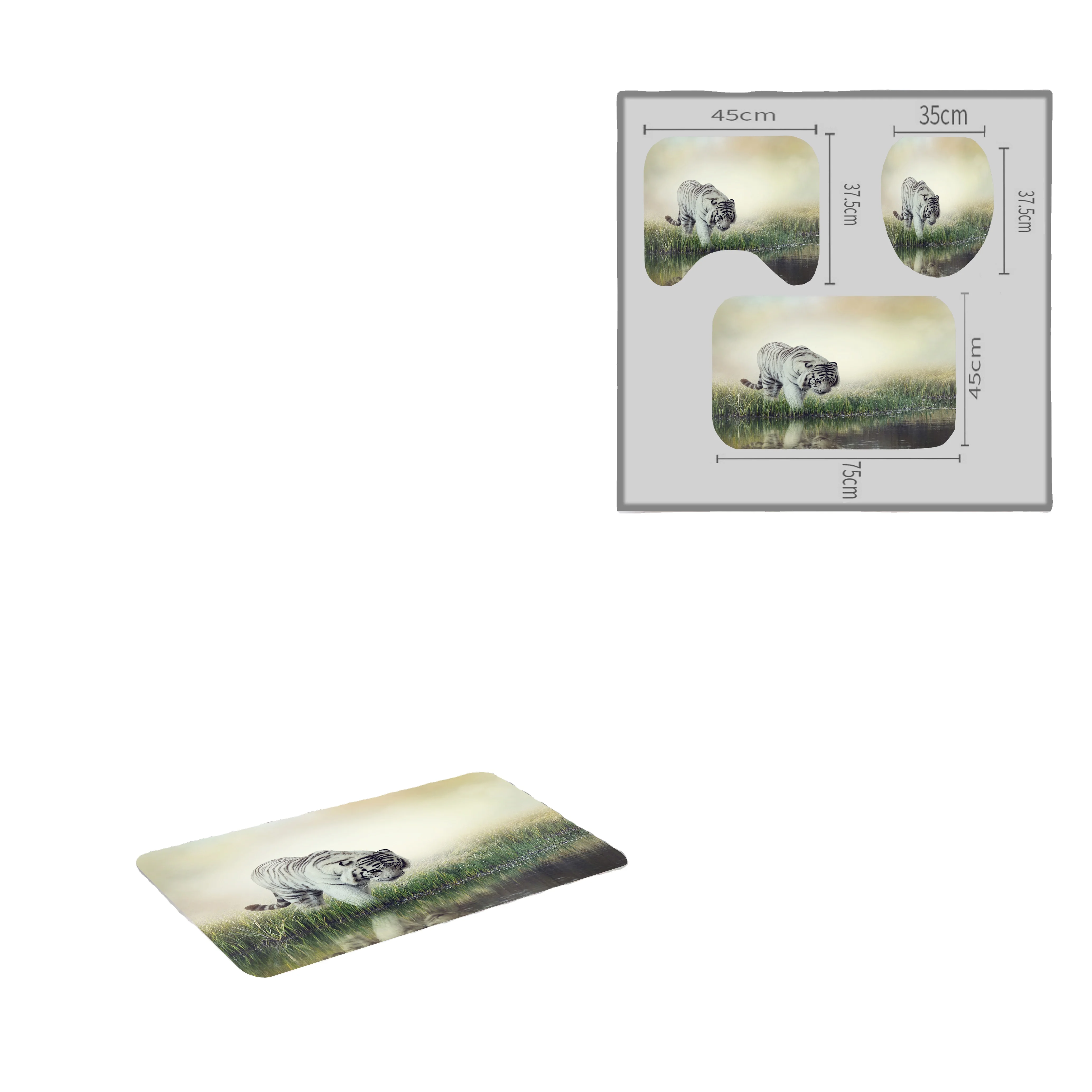 Набор для ванной комнаты с 3D-печатью