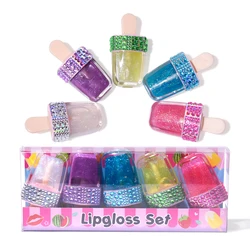 Mini Private Label Lip Gloss Ice Cream Clear Lip Oil Combo Lipgloss Fantasy Star Lip Gloss Set