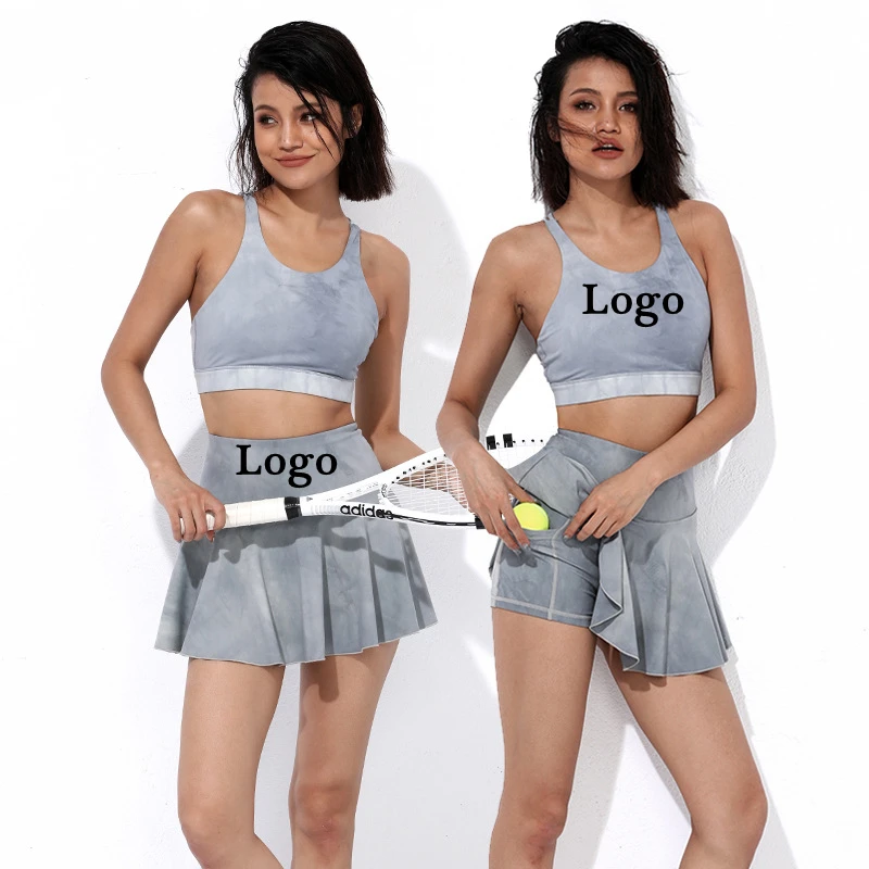 Naked Feeling Yoga Wear Quick Dry Pleated Tennis Skirt Tennis De Mujer Outfit Woman Sport 2021 Sexy Tennis Skirts