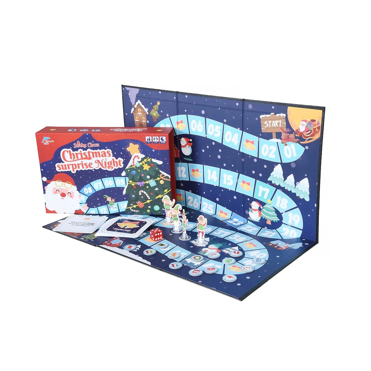 Wholesale Custom Plastic Table Boardgame for Youth and Family Kids Board Games with Card Pieces