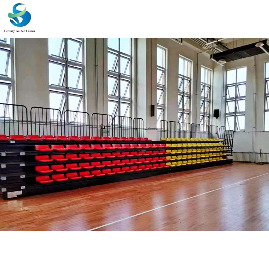 Indoor Telescopic Bleacher Stadium Retractable Grandstand Seats Indoor Basketball Court Spectator Temporary Stands