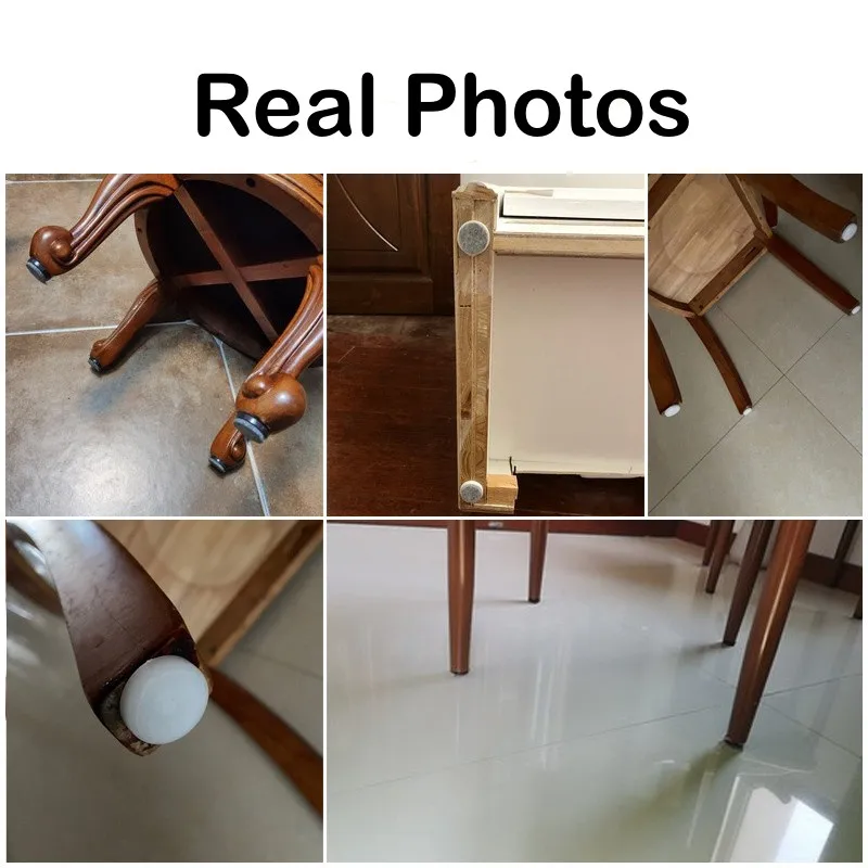 Hot Sales Chair Table Feet Nails Furniture Leg Pads Plastic Glide Skid Floor Protector Noise Reduce Home Decor Small Box Modern