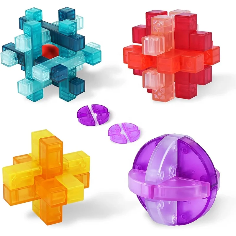 Adult Desk Toys IQ Mind Logic Test Challenge Game 3D Unlocking Puzzles Box Brain Teasers Puzzle for Kids