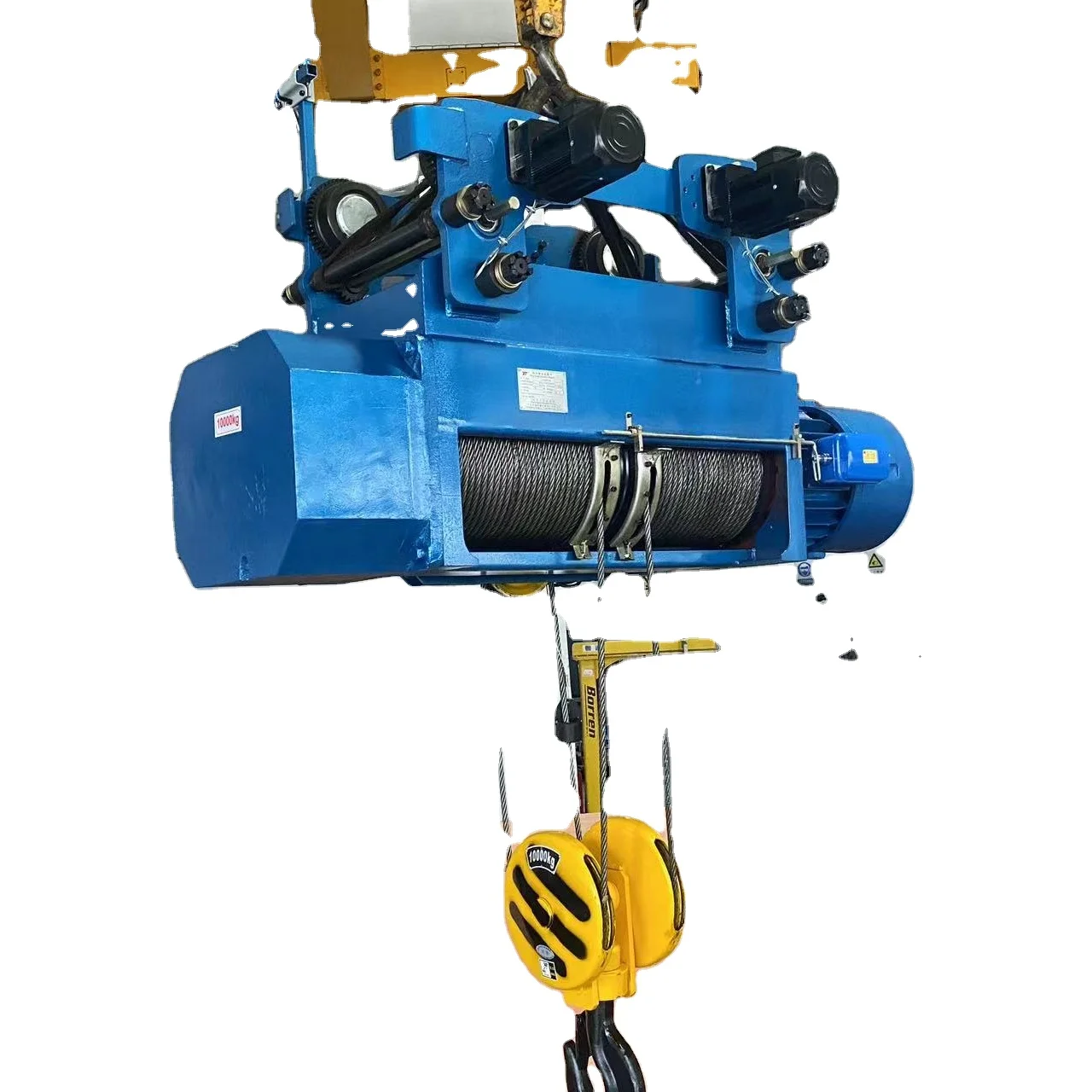 China Manufacturers double girder trolley electric hoist sungdo, 15-feet lift electric hoist winch triphase 5t