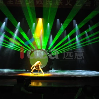 10W Single Green laser light projector for 3D Animation Laser Light Show