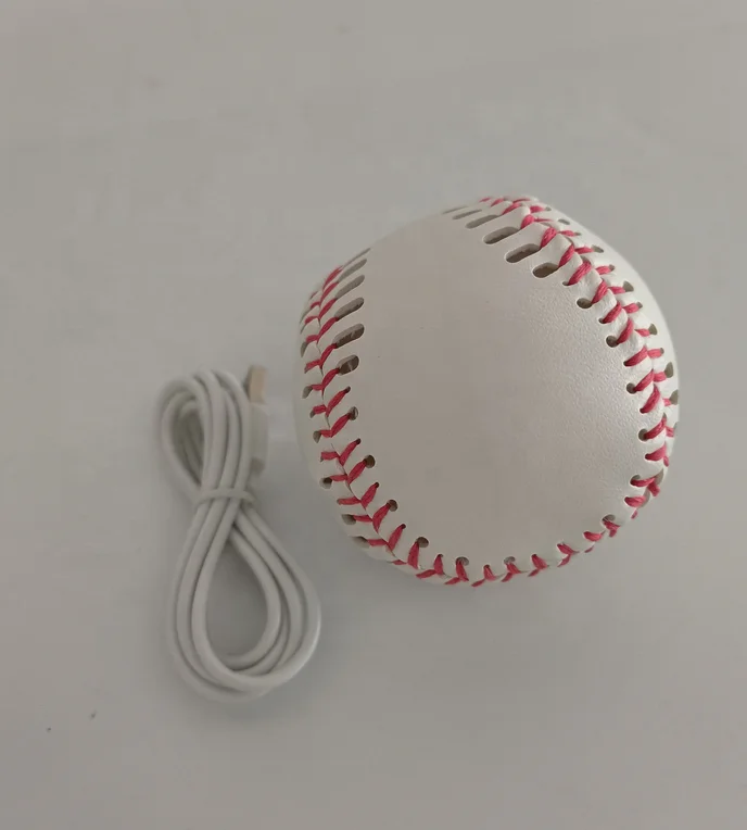 LED Baseball Ball High-end New Products Custom Logo Leather Professional Design Standard Size 9 Inch Baseball
