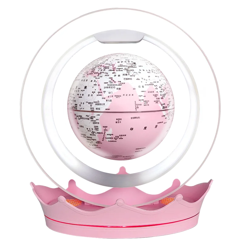 Kinglobe Factory custom suspended glow-in-the-dark gadget Gift Bluetooth speaker alarm clock 6-inch magnetic levitation globe