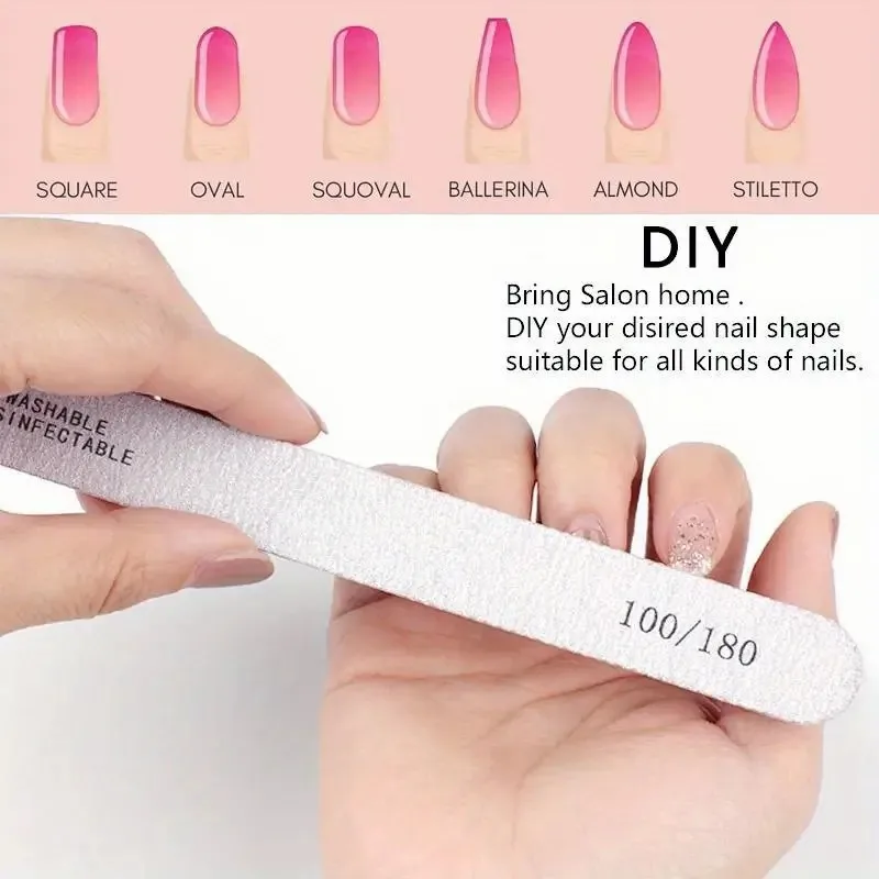 Wholesale Emery Board Nail Files 100 180 240 Grit Nail Tools File Strip Nail File Manufacturer