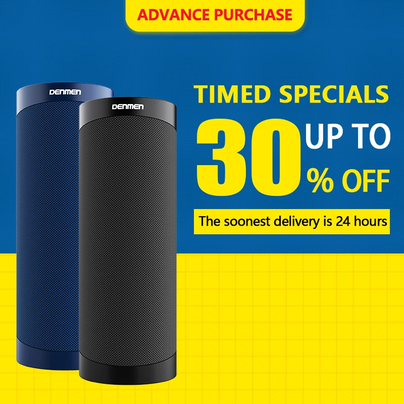 Ali Baba Hot Selling Wholesale DENMEN Ipx4 Outdoor Waterproof Super Quality Wireless Speaker Portable Music Audio Stereo Speaker