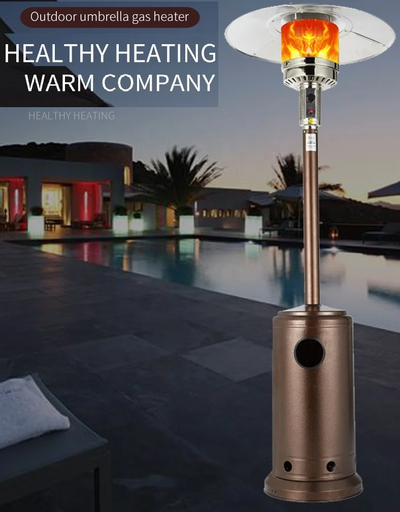 High Efficiency Floor Standing Patio Heaters gas stainless steel outdoor gas heater