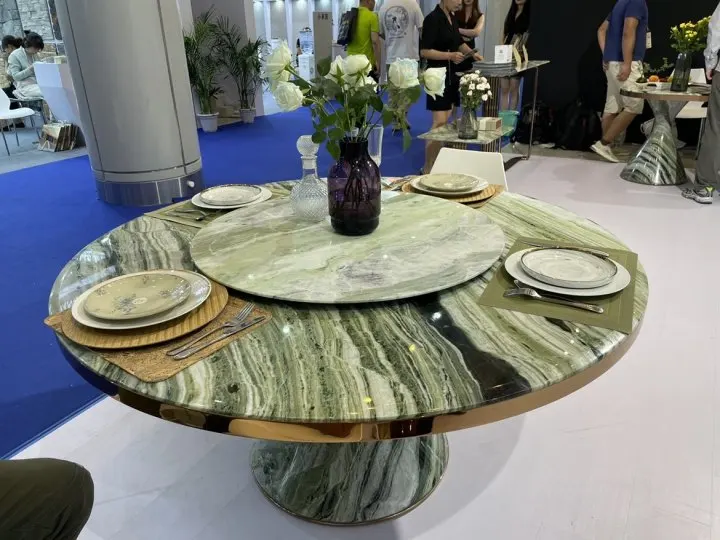 Classic Luxurious Natural Verde Stone Green Jade Onyx Marble Slabs For Home Decor