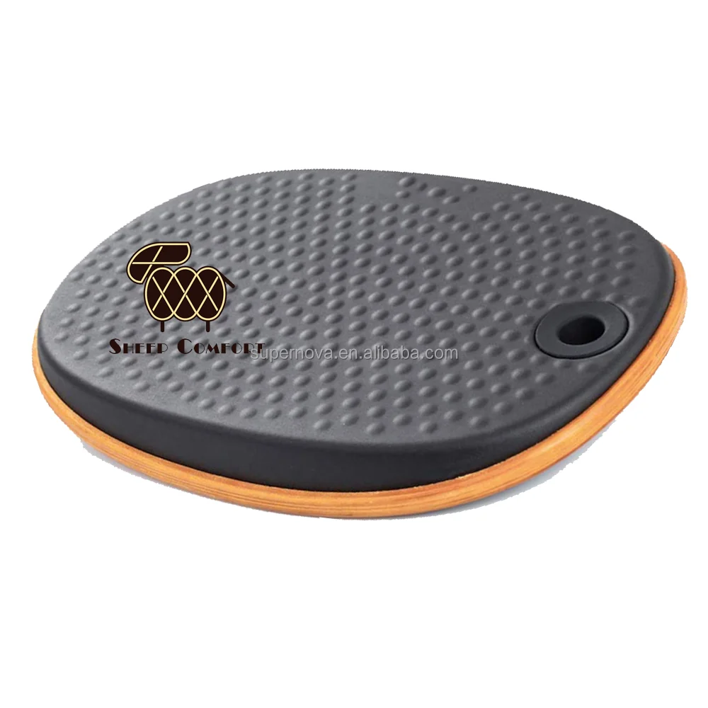 Sheepmats Wood Adjustable Wooden Footrest Standing Desk Balance Board Under The Desk