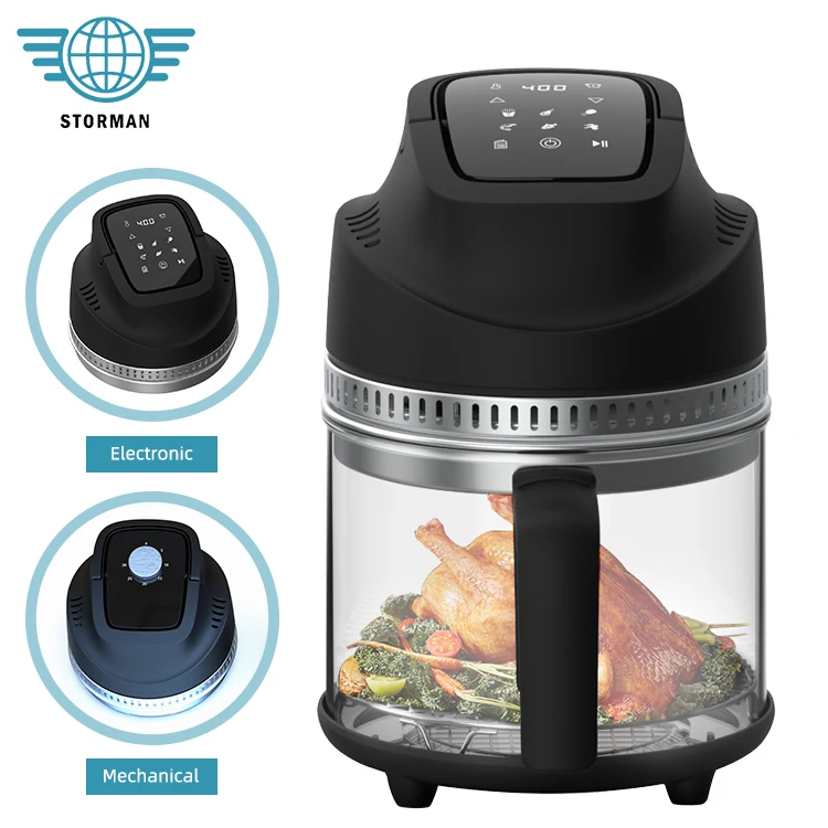 New Arrivals 1000W Small Kitchen Appliance 2.5L Indoor Household Steam Oven Glass Air Fryer