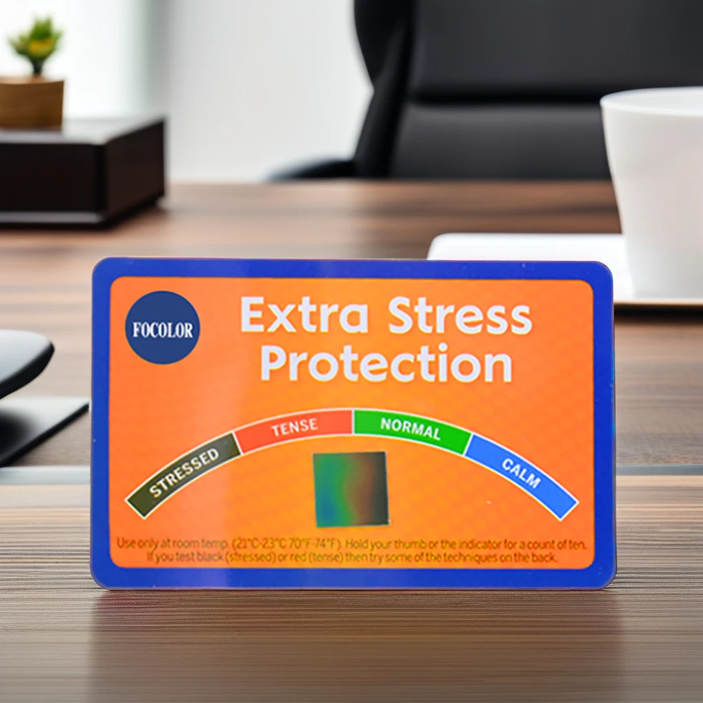 Business Card Promotional Liquid Crystal Mood Stress Card