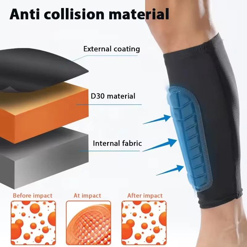 New Fashion Compression Calf Leg Protection Sleeves Kids Soccer Shin Guard