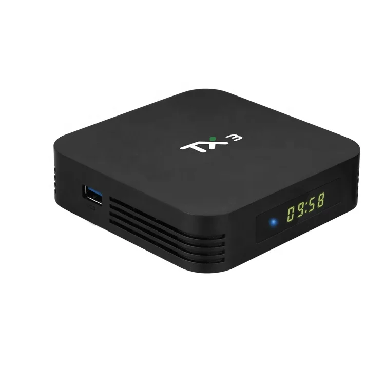 Amlogic S905X3 64-bit quad core CPU 4GRAM 32ROM Wifi 8K 4K OTT IPTV Box with Android 9.0