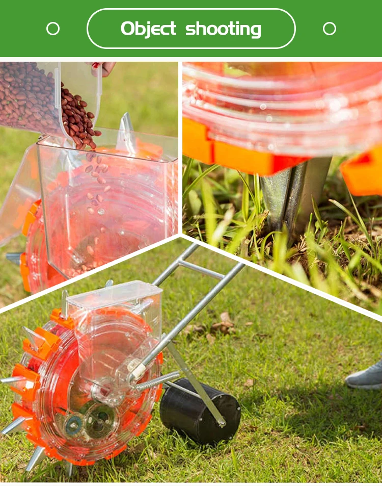 ручная сеялка точного сеялка с 12 шипами для кукурузы, зерна арахиса, ручной просеиватель