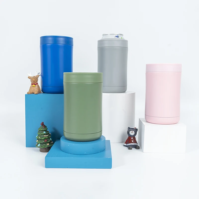 Hot Sale Stainless Steel Beer Cooler Slim Skinny Can Cooler 12Oz