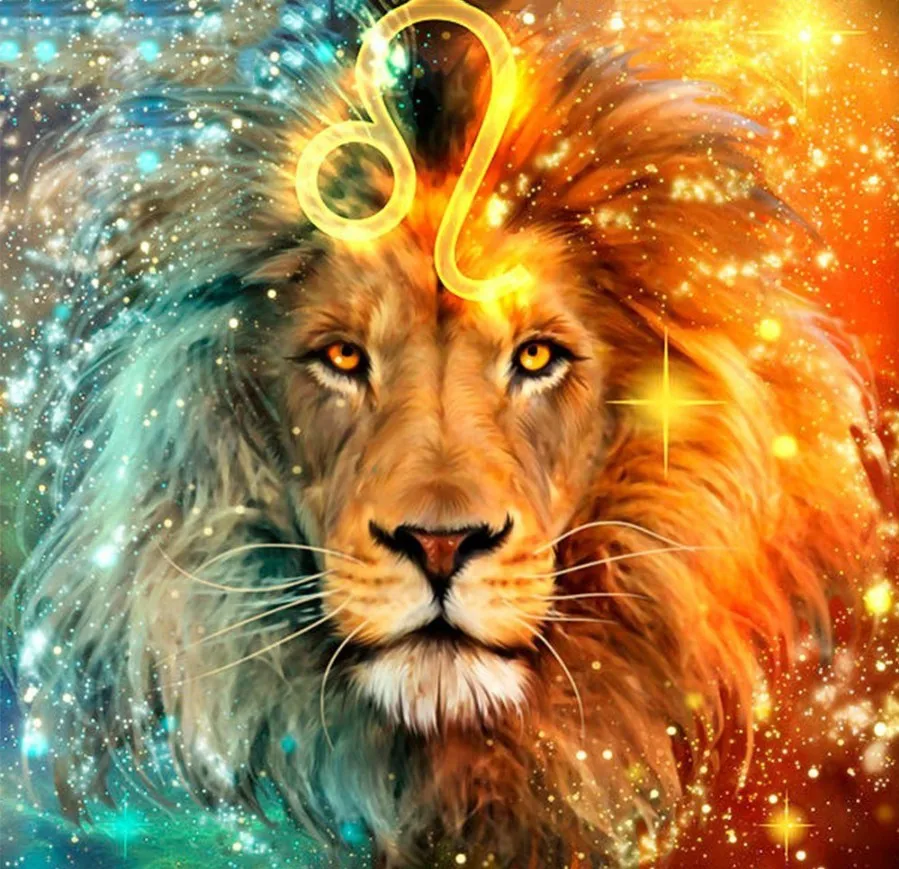 
Factory wholesale low price animal diamond painting full of diamonds diy ice and fire lion 5d diamond painting 