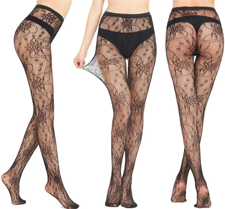 Jacquard Net Pants Sexy Fish Net Stockings Hollow-Out Temptation Bottoming Wholesale Hosiery