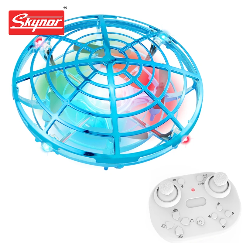 2022 newest remote control shine aircraft 2.4G remote controlled small ufo with colorful LED lights flying rc toy mini rc dron
