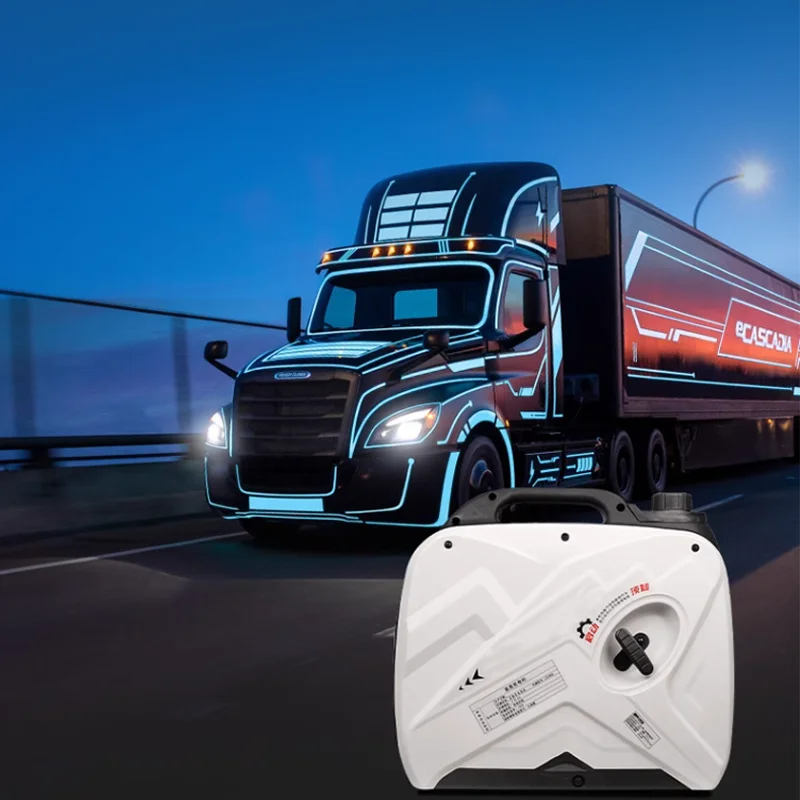 Gasoline portable parking generator 24V silent alternator 12V mini hidden air conditioning car mounted self start and self stop