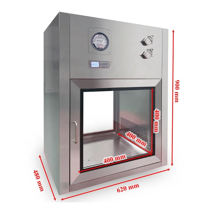 clean room equipment class 100 transfer window hatches interlocked passbox dynamic pass box uv lamp transfer box for cleanrooms