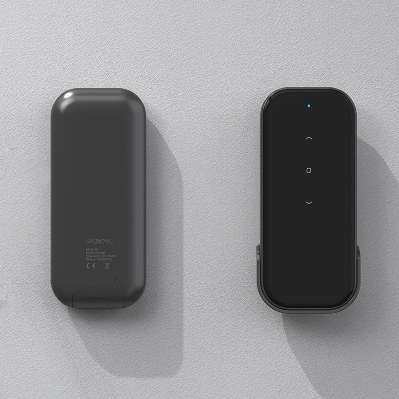 POYAL Modern Smart Home Products Remote Control Glass Touch Screen Emitter Smart Curtain Motor Controller Opener